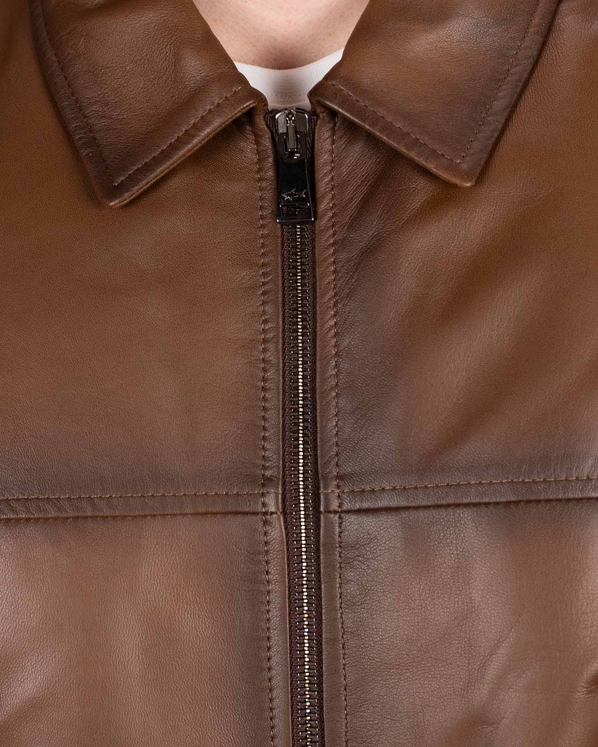 paul and shark aqua leather bomber