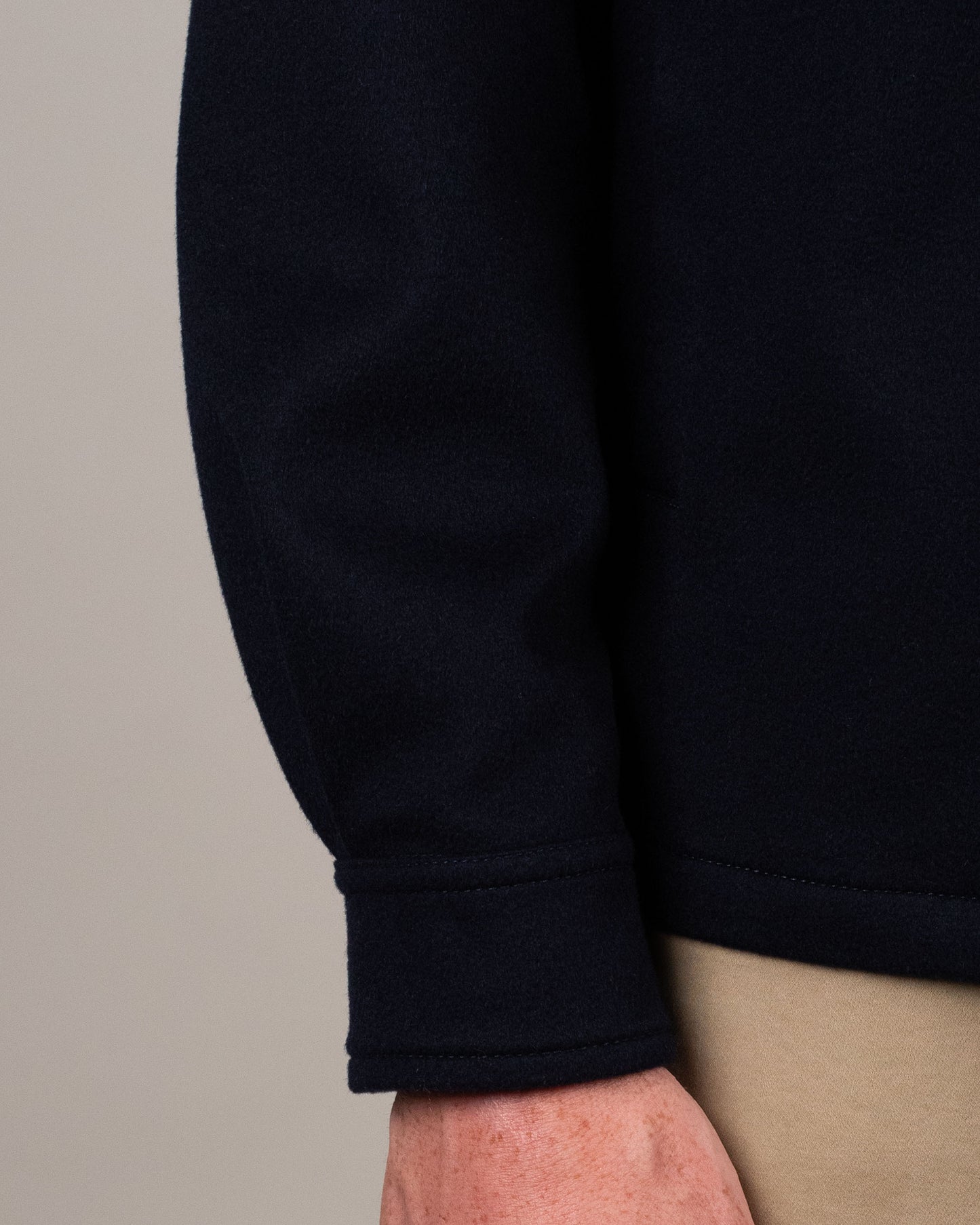 paul and shark navy lp cashmere overshirt