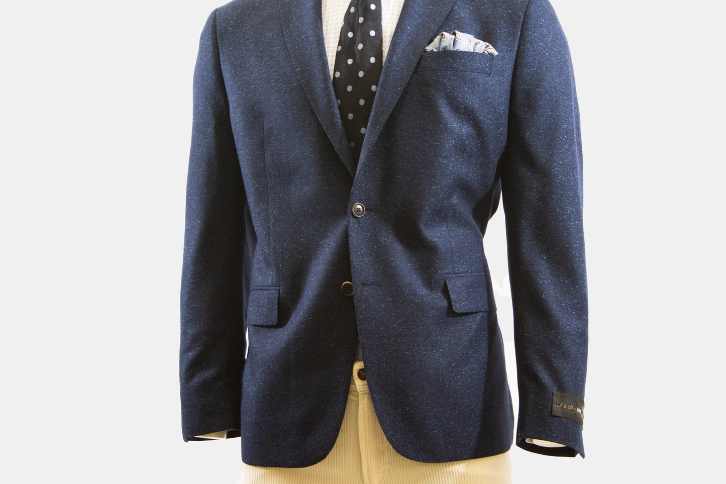 khakis of Carmel - navy sports coat