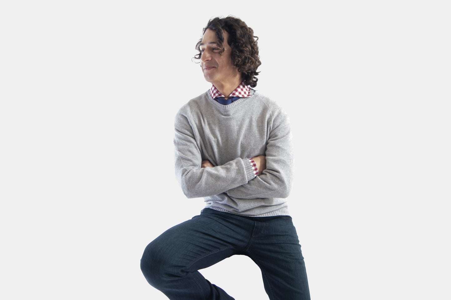 khakis of Carmel - grey knitted sweatshirt