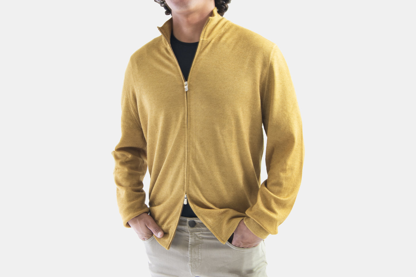 khaki's of Carmel - gold sweater