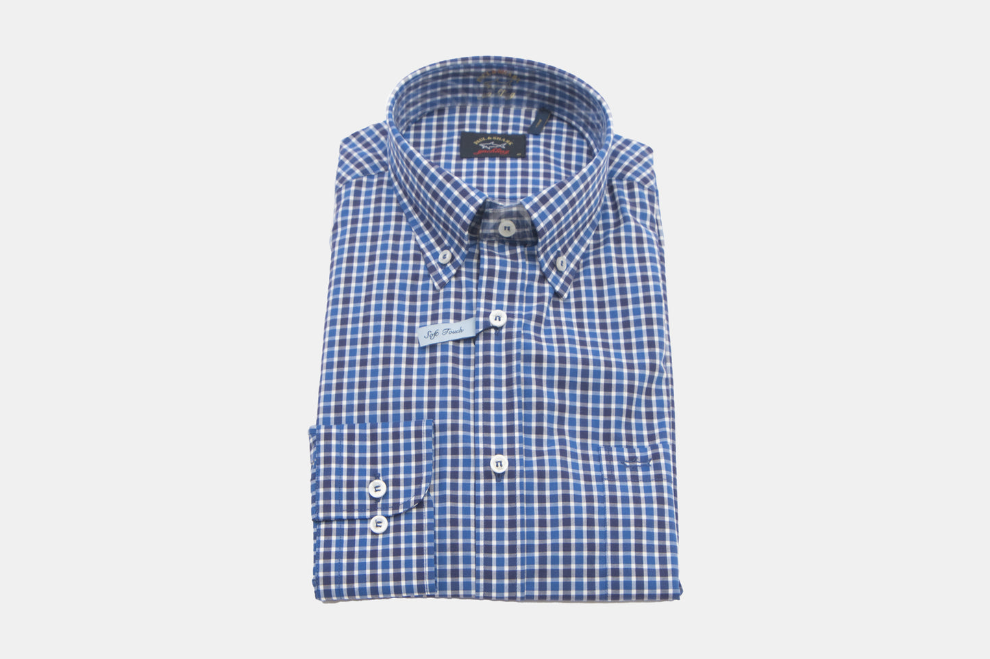khakis of Carmel - blue check shirt