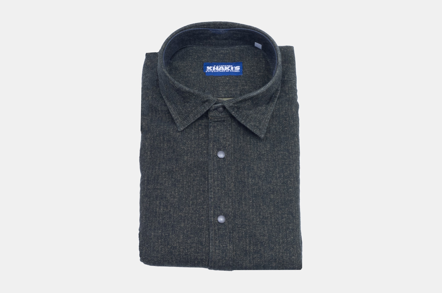 khakis of Carmel - olive colored shirt