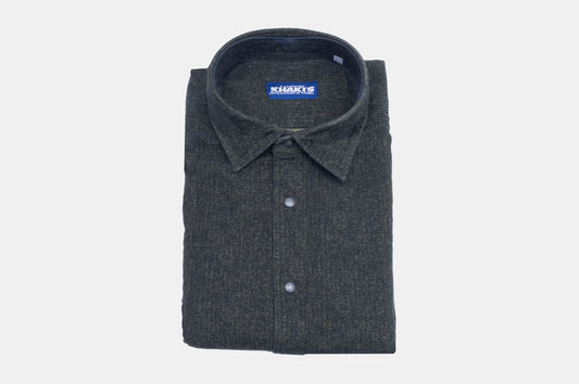 khakis of Carmel - olive colored shirt