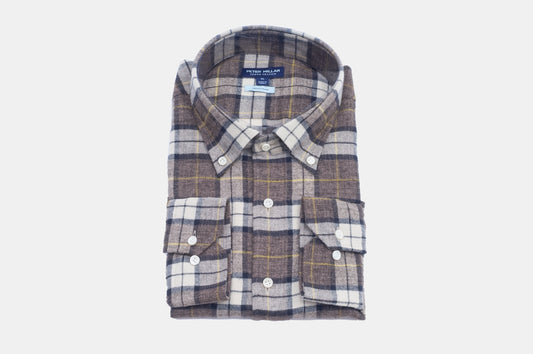 khakis of Carmel - brown plaid shirt