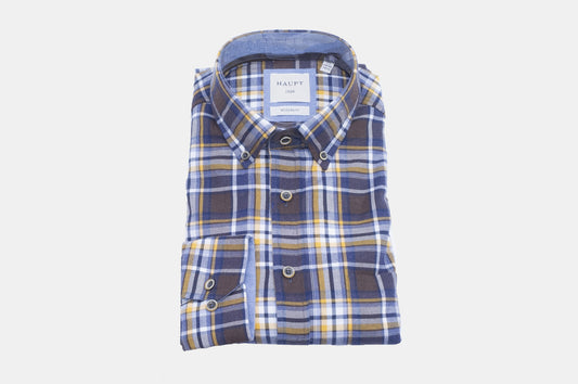 khakis of Carmel - plaid shirt in brown