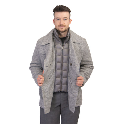 Khakis Carmel Ultimate Cruiser Double Breasted Jacket in Silver
