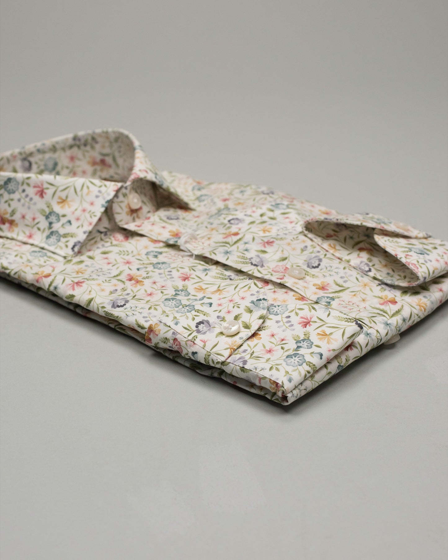 khakis brand cream liberty print shirt