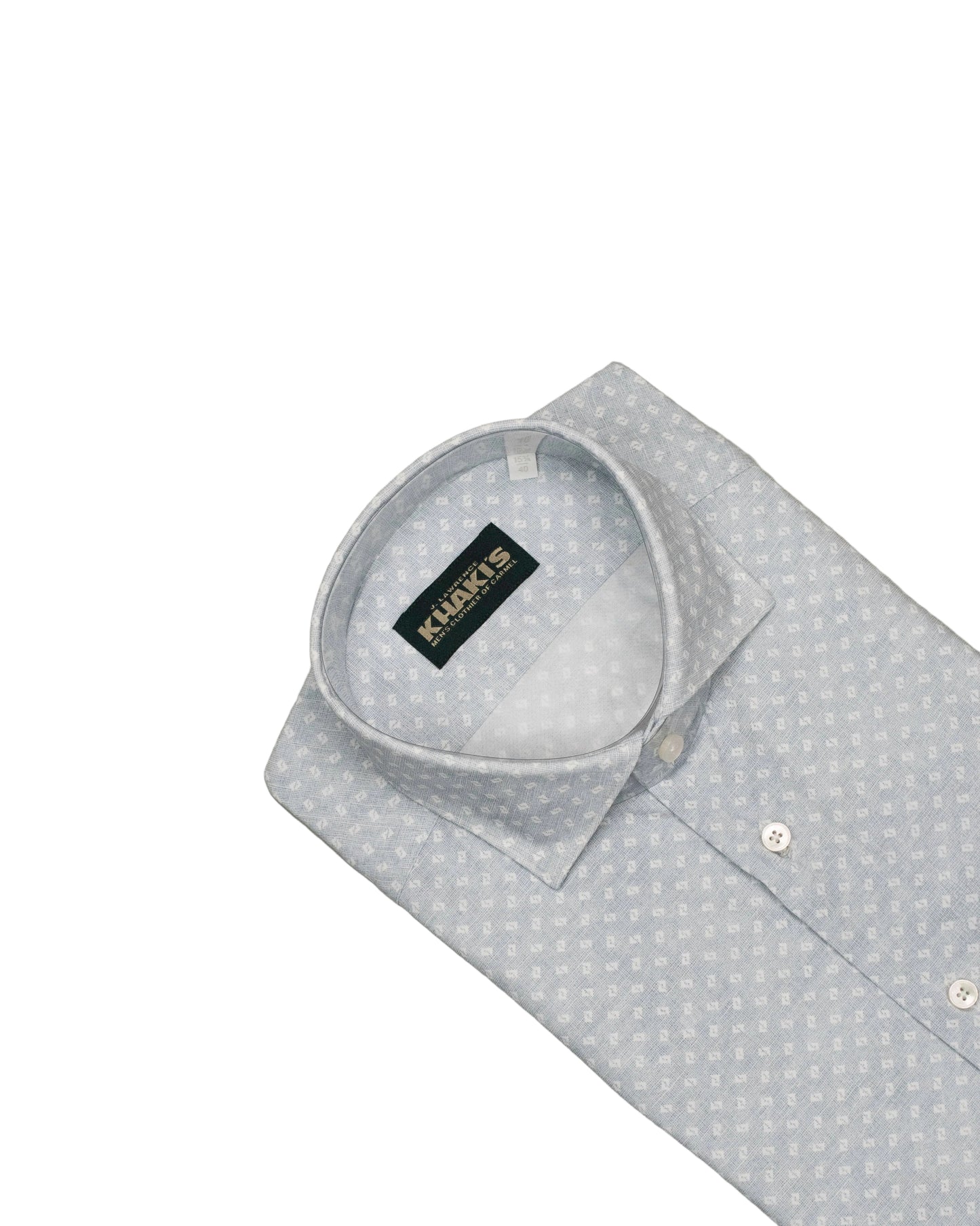 khakis brand blue tech print shirt