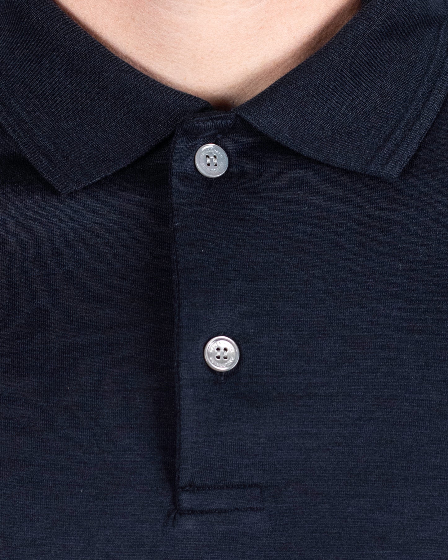 paul and shark navy silk cotton polo