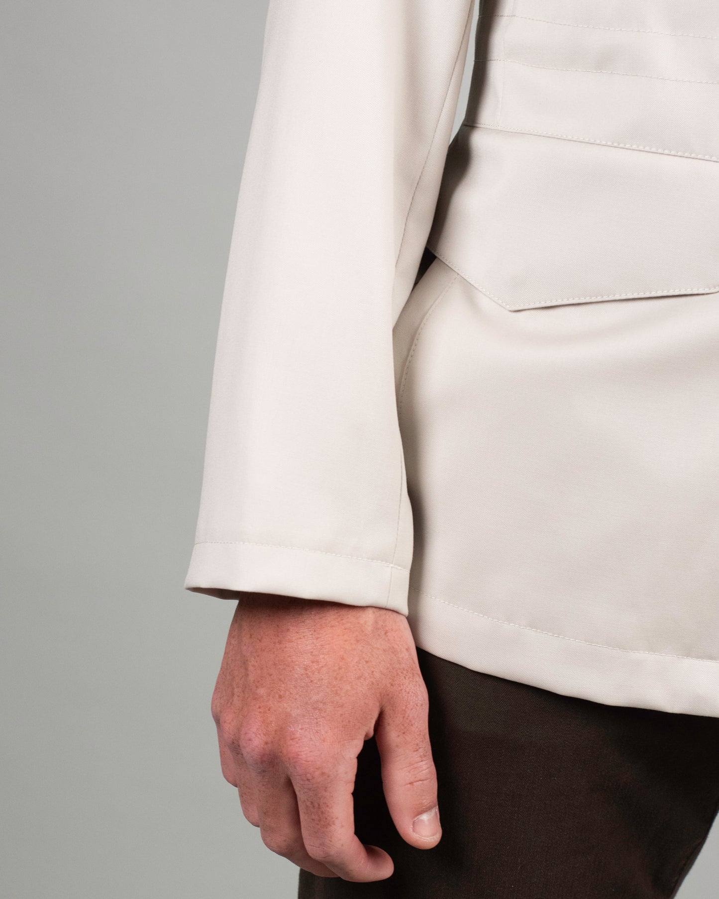 mandelli tan wool car coat