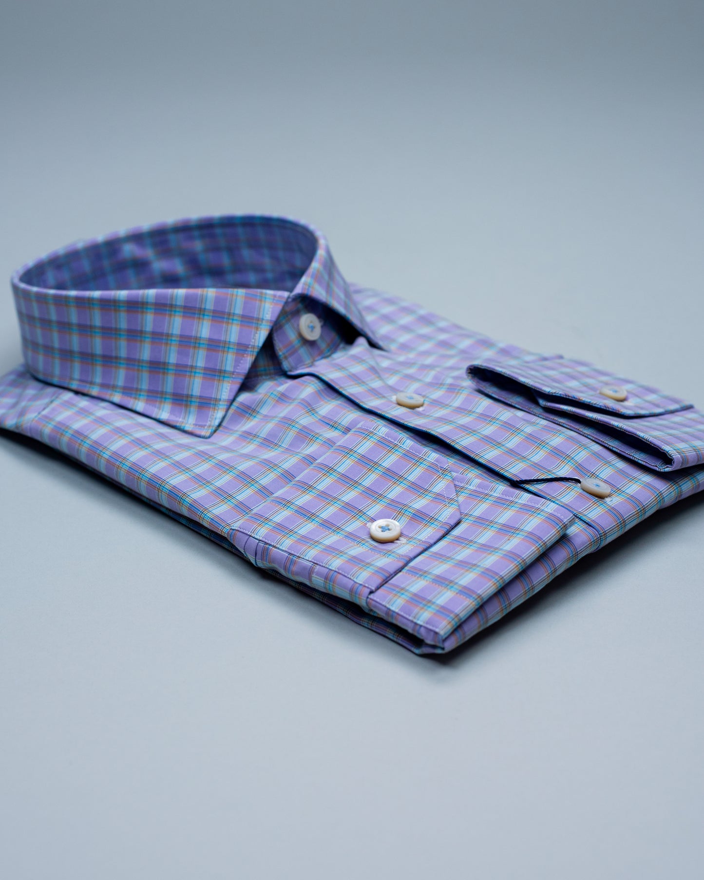 calder lilac plaid shirt