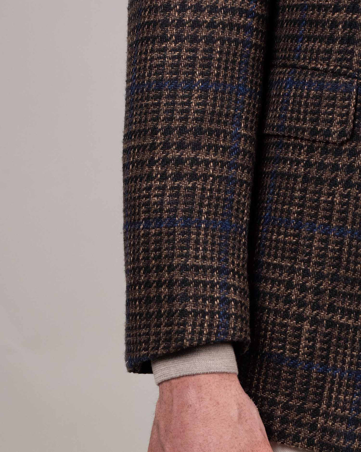 castangia brown plaid sport coat