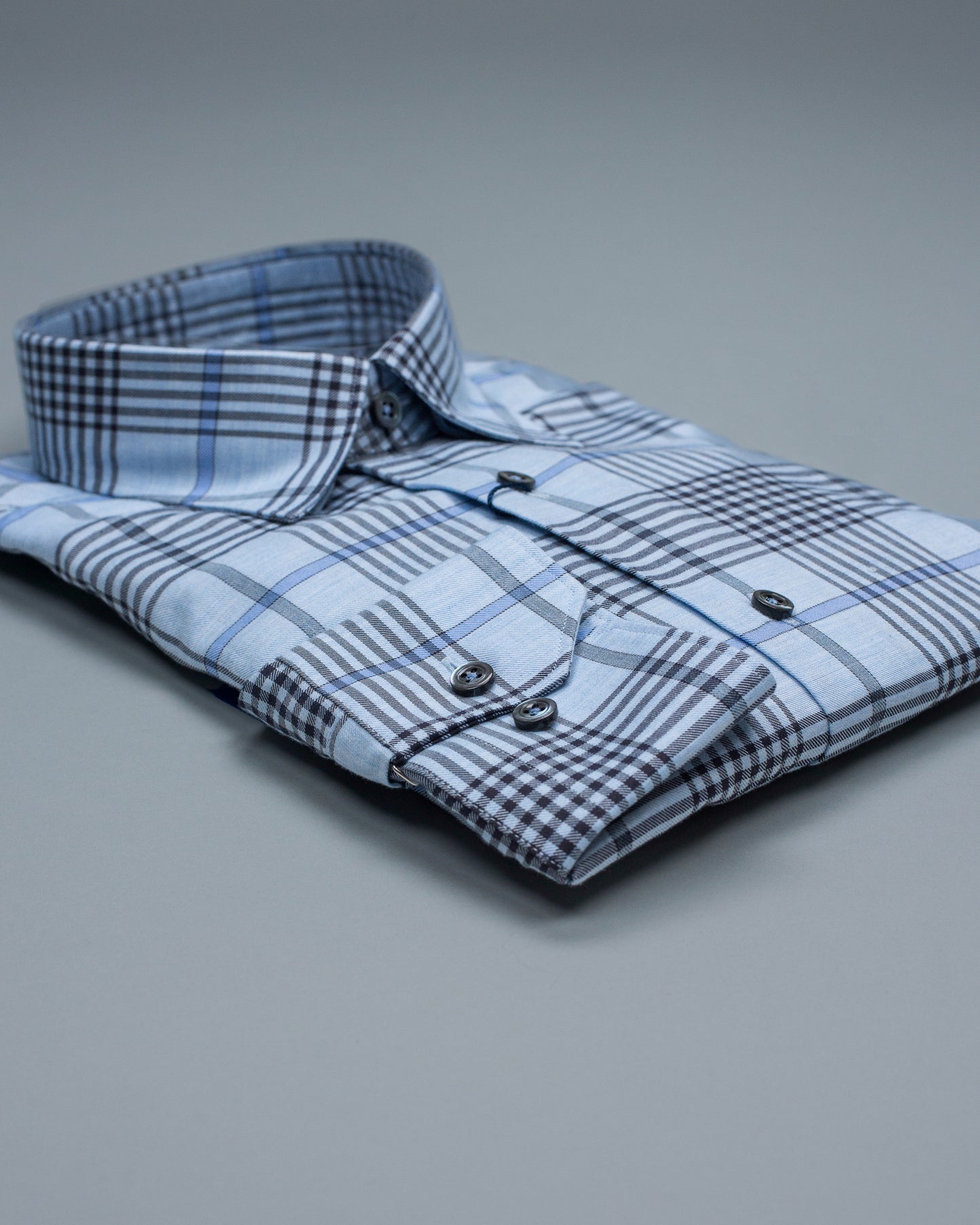 calder blue plaid shirt