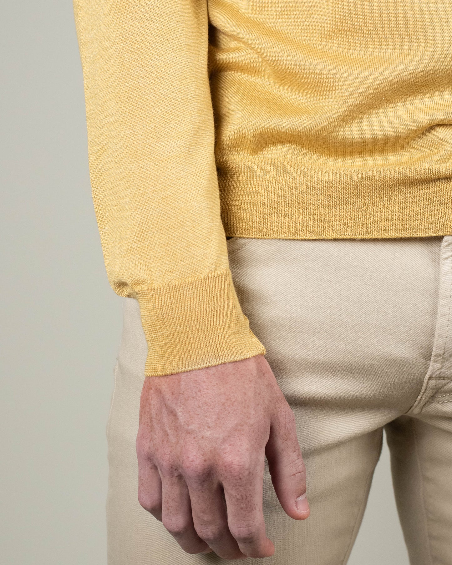 khakis brand wool silk polo