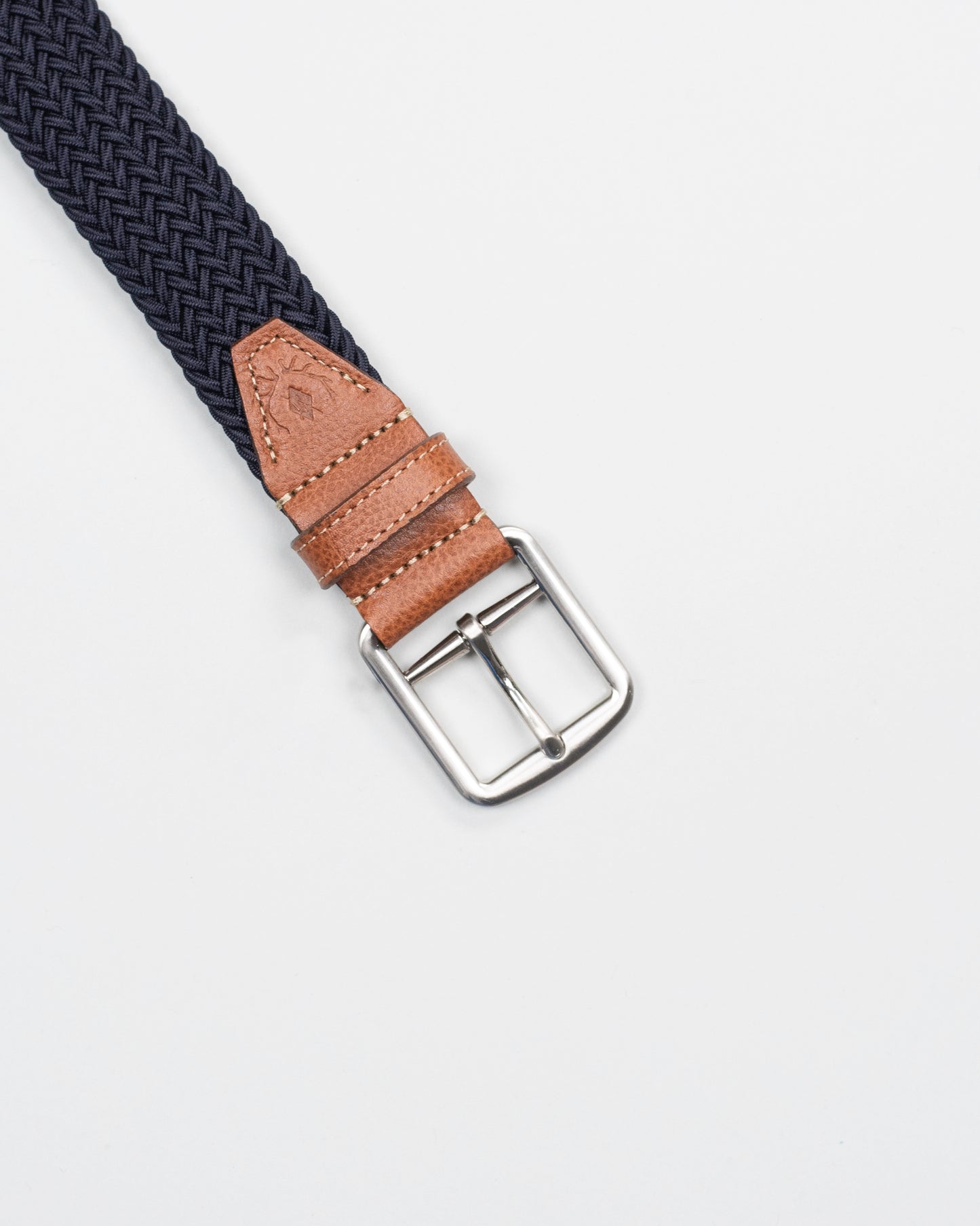 martin dingman navy stretch belt