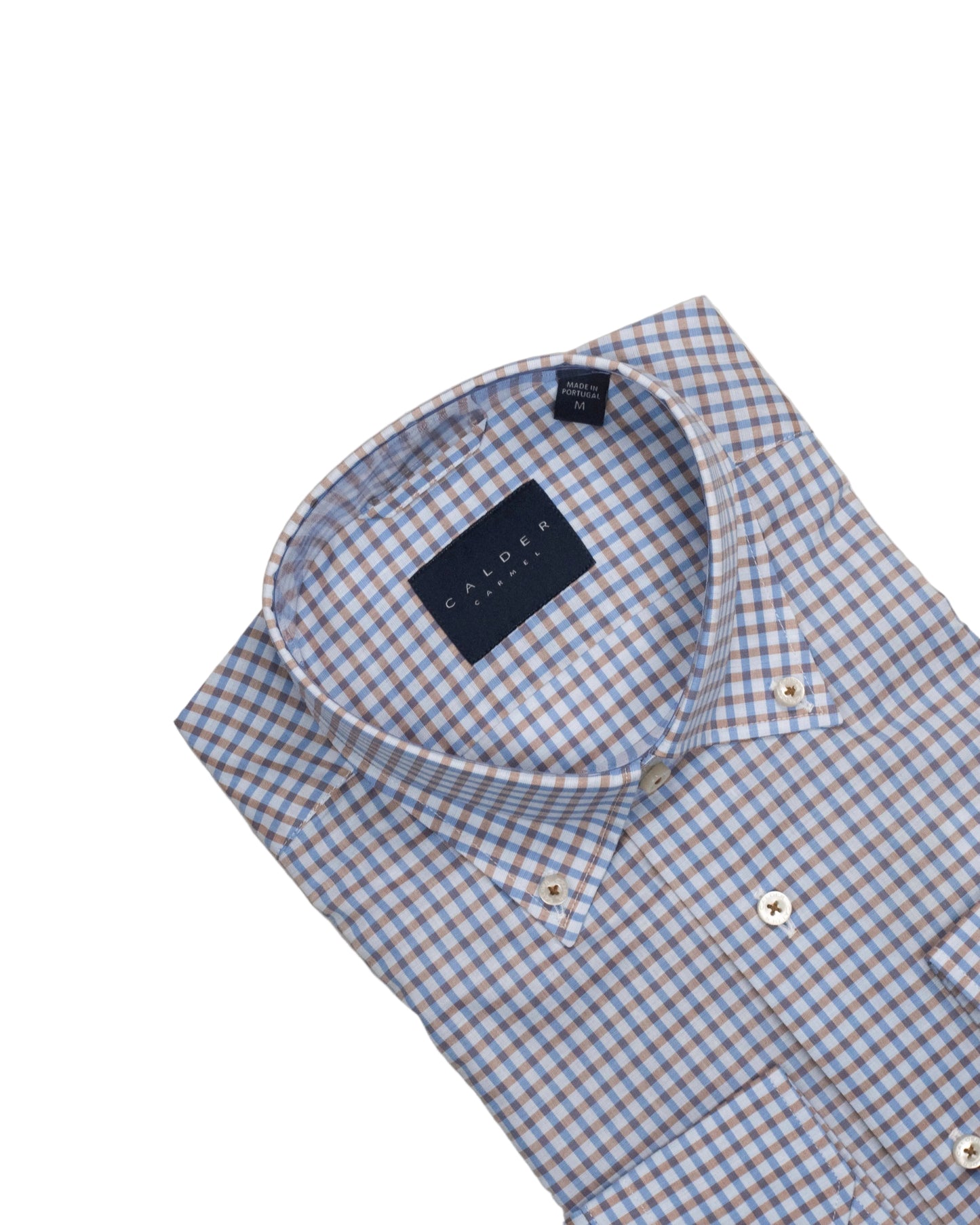 calder brown check shirt
