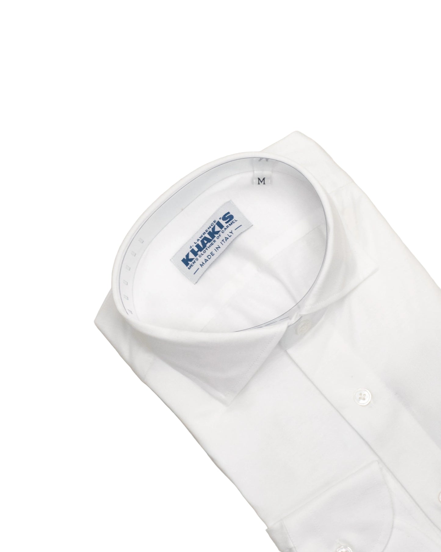 khakis brand white knit jersey shirt