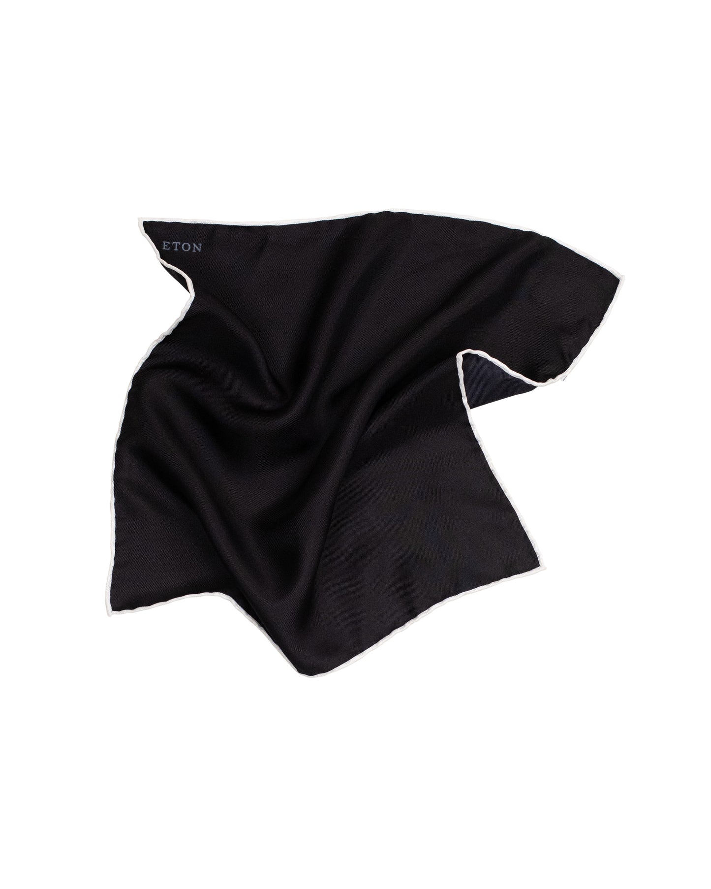 black silk pocket square