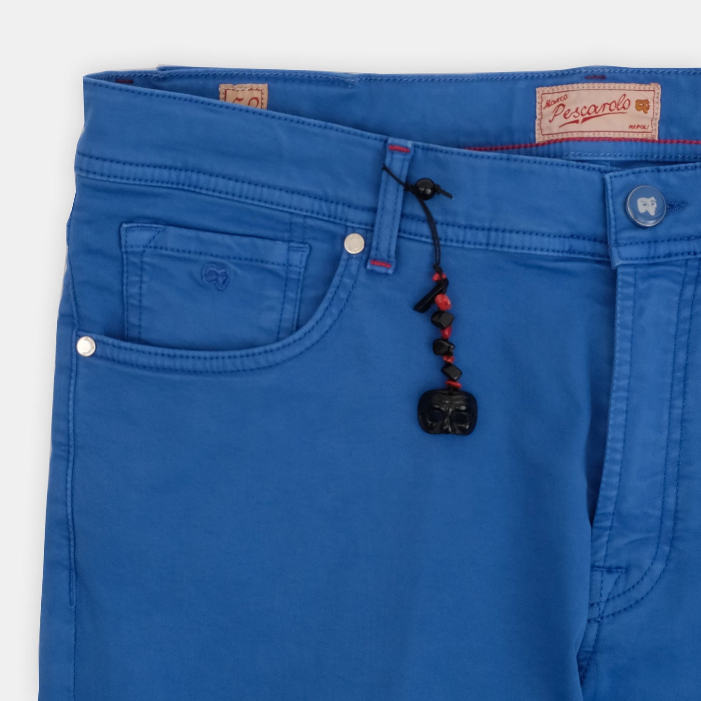MP - Royal Cotton and Silk Tencel 5-Pocket Jeans in Blue