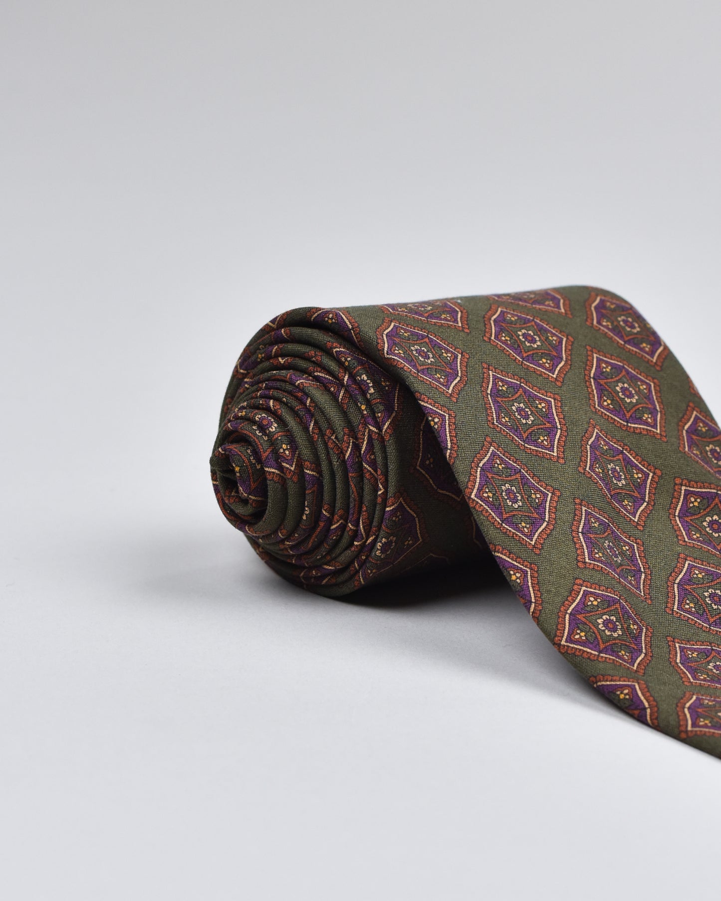 Khakis of Carmel - Silk Printed Tie in Green