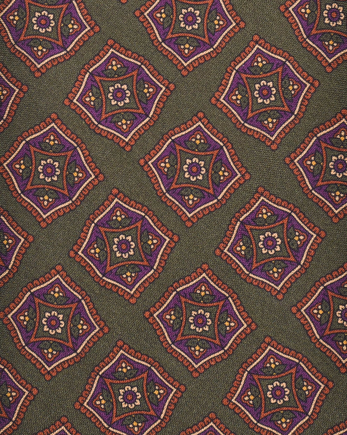 Khakis of Carmel - Silk Printed Tie in Green