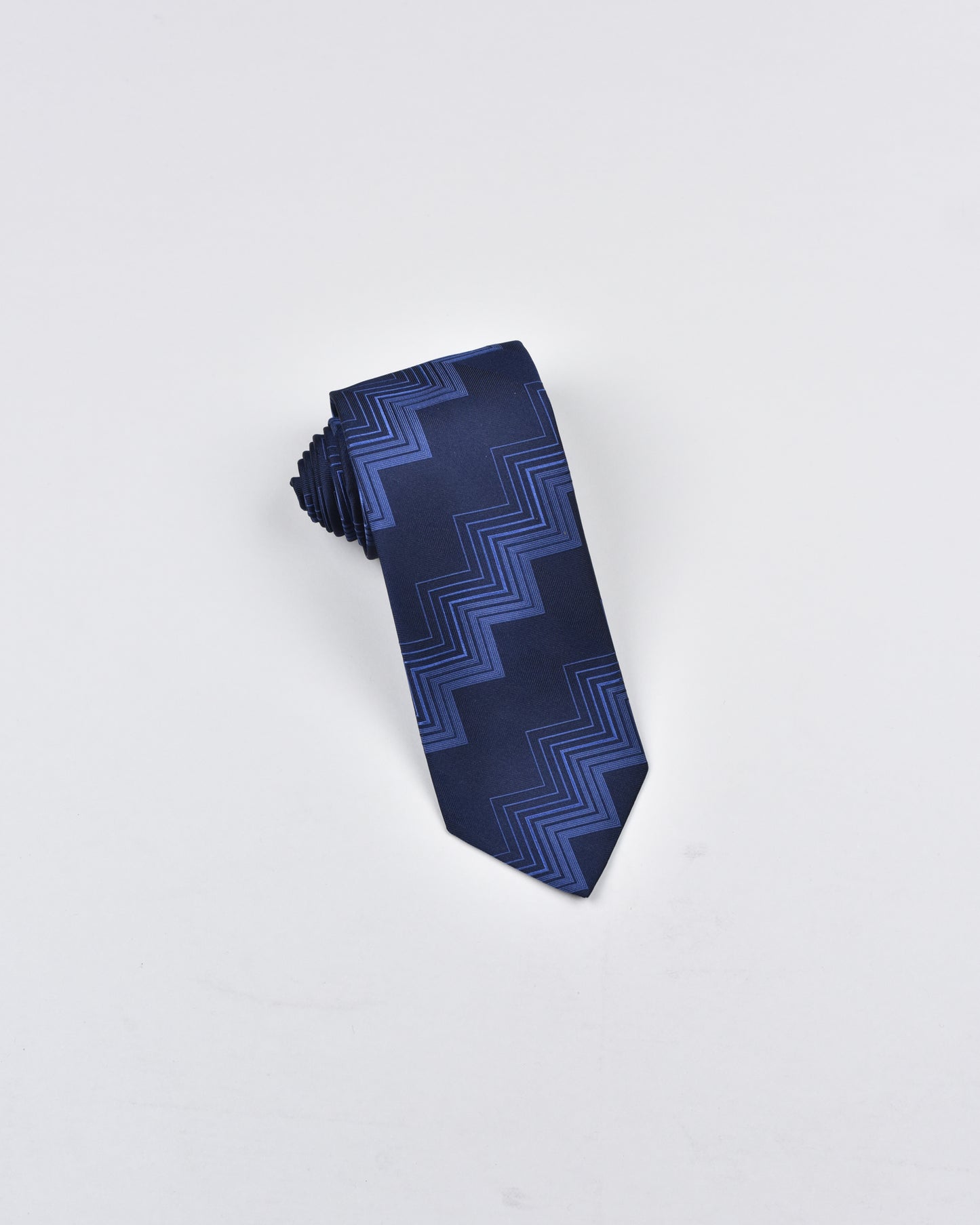 Khakis of Carmel - Silk Printed Tie in Blue