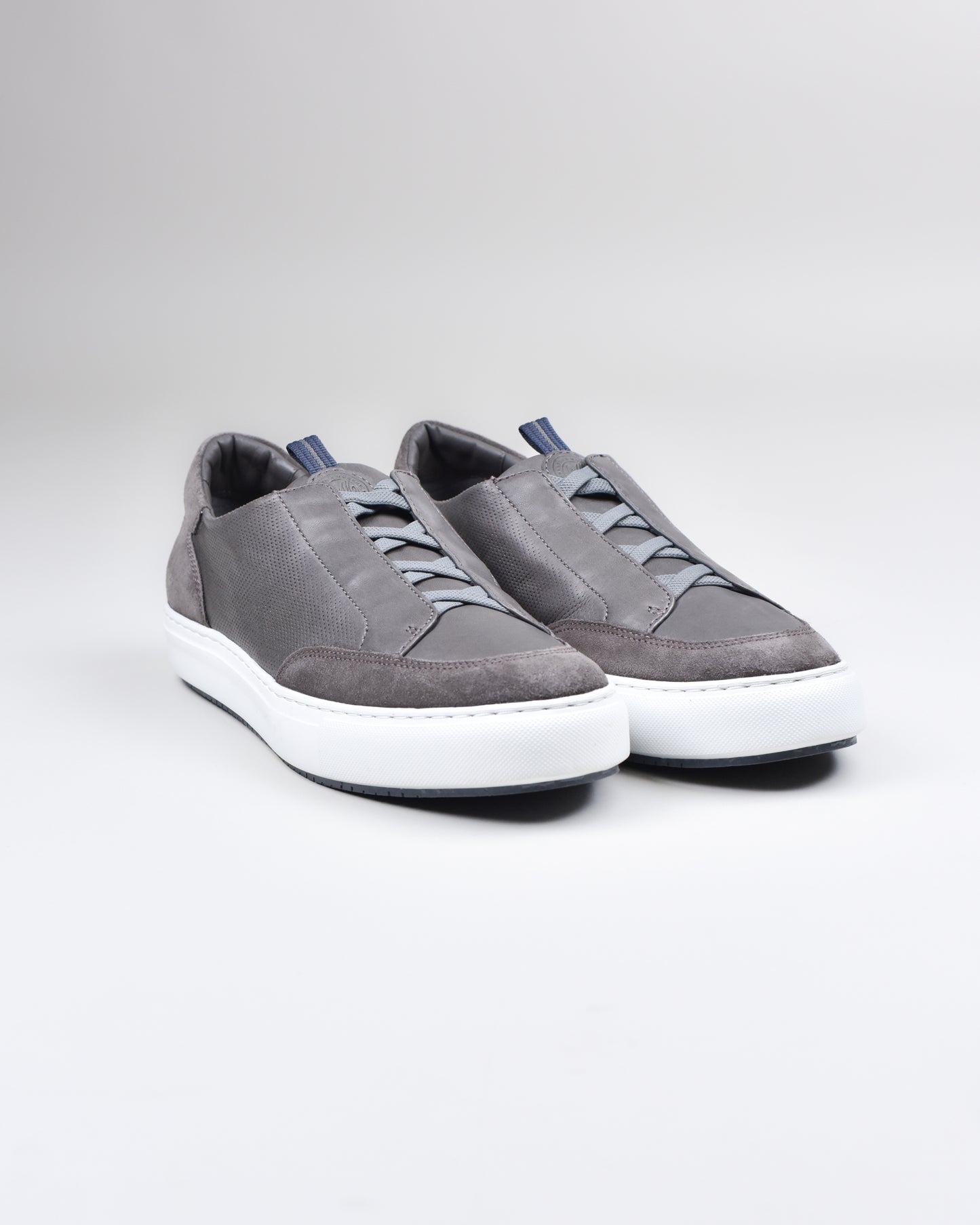 Johnston & Murphy - Grey Suede Sheepskin Sneaker