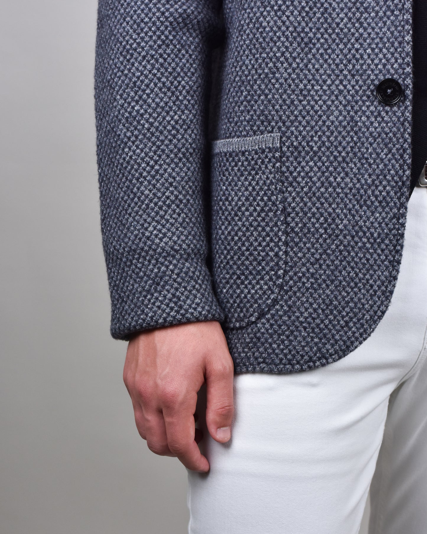 Maurizio Baldassari - Grey Winter Stitch Swacket