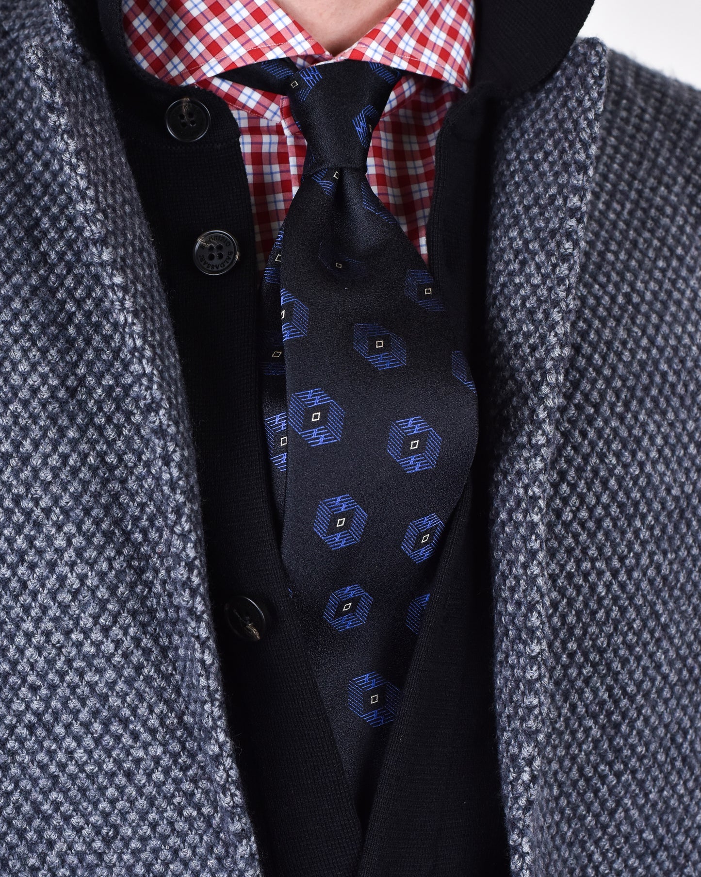 Maurizio Baldassari - Grey Winter Stitch Swacket