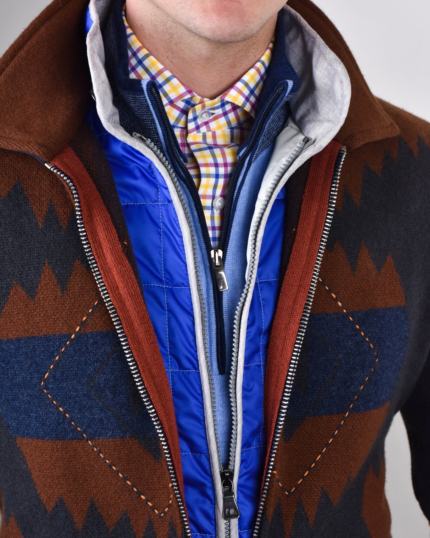 Khakis of Carmel - Rust Brown Knit Sweater