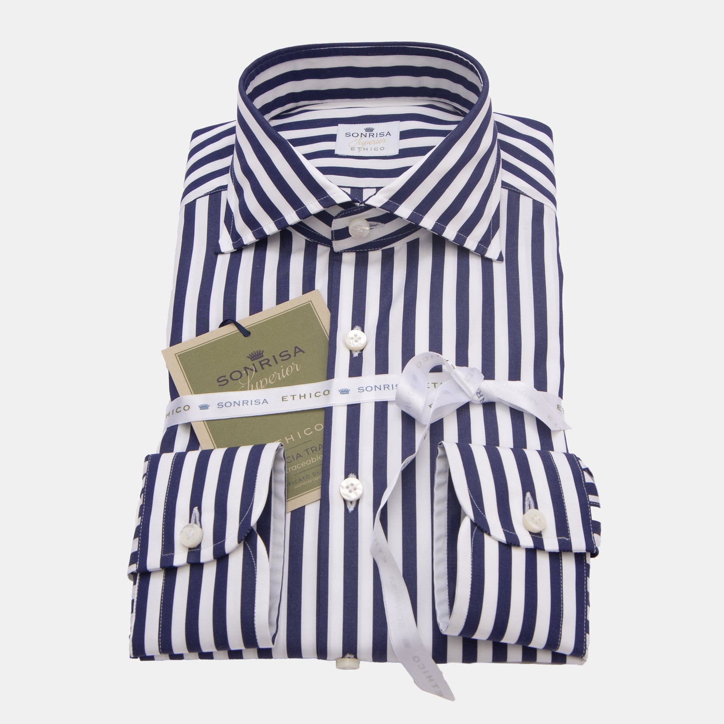 Khaki’s of Carmel - Navy Striped Shirt