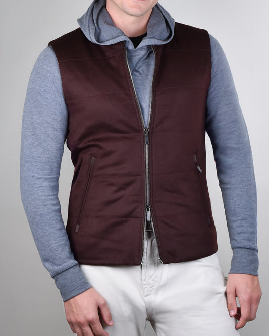 Khaki's of Carmel - Maroon Baldassari Cashmere Vest