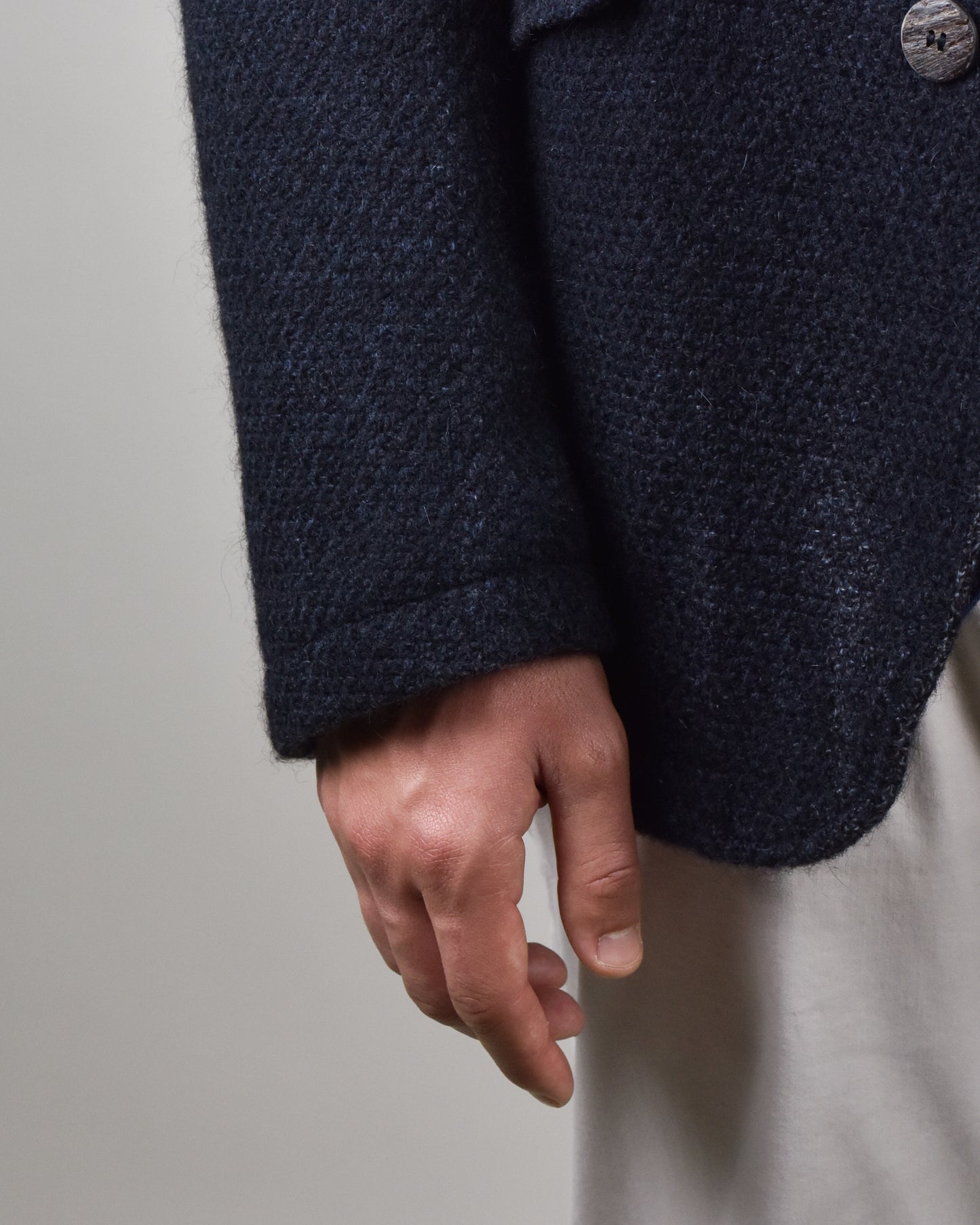 Khakis of Carmel - Knitted Black Swacket