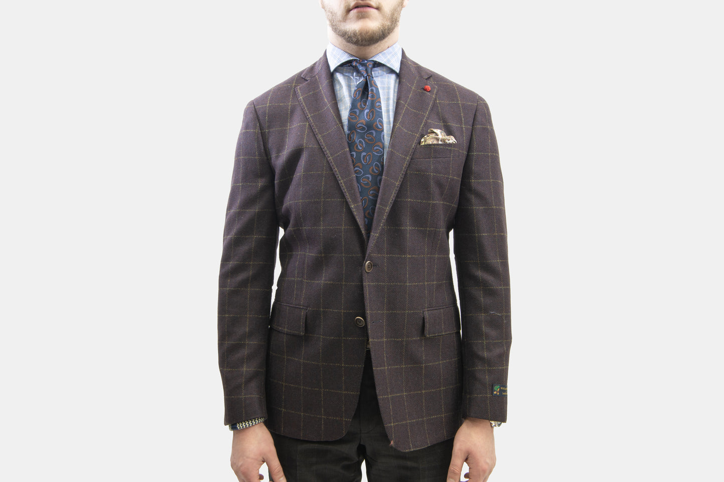 khakis of Carmel - plaid brown sports coat