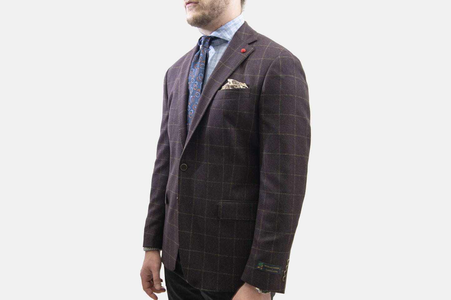 khakis of Carmel - plaid brown sports coat
