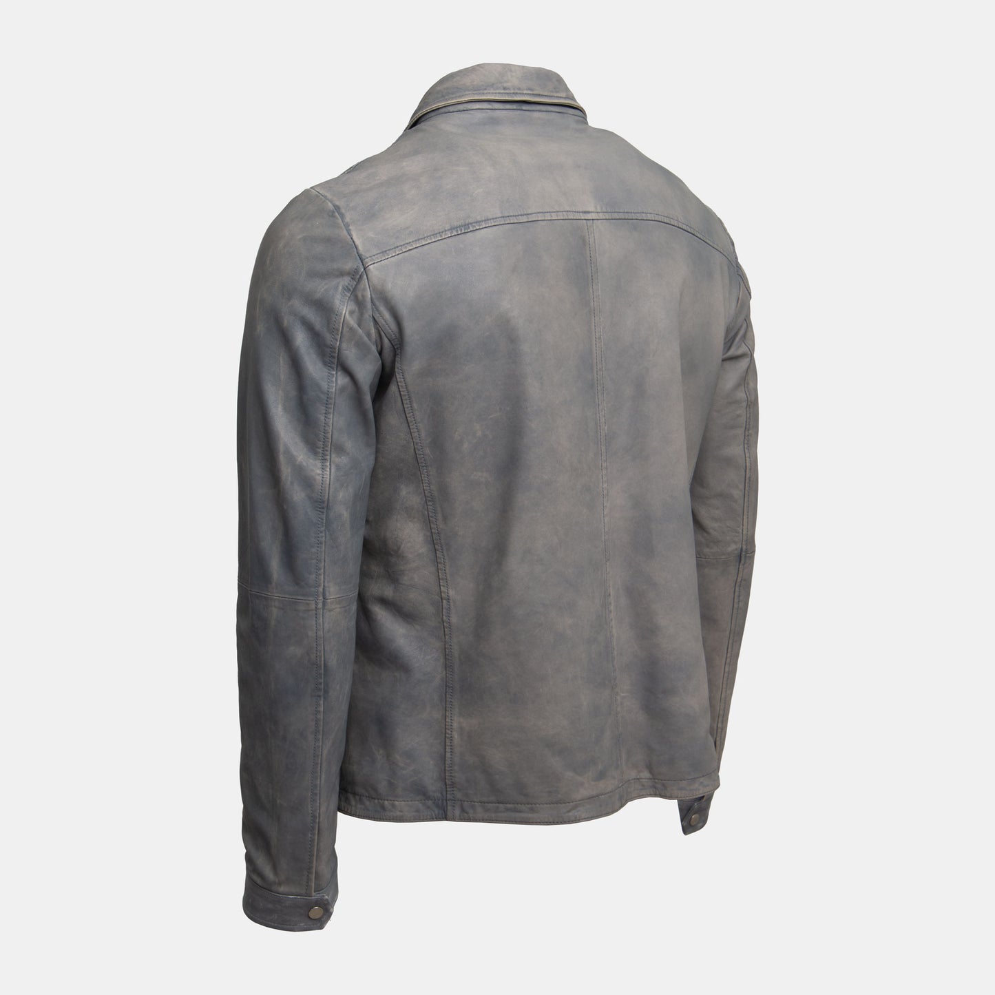 Khaki's of Carmel - Gimo's Dino Leather Jacket in Silver