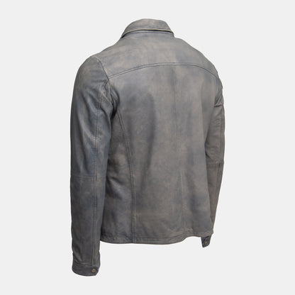 Khaki's of Carmel - Gimo's Dino Leather Jacket in Silver