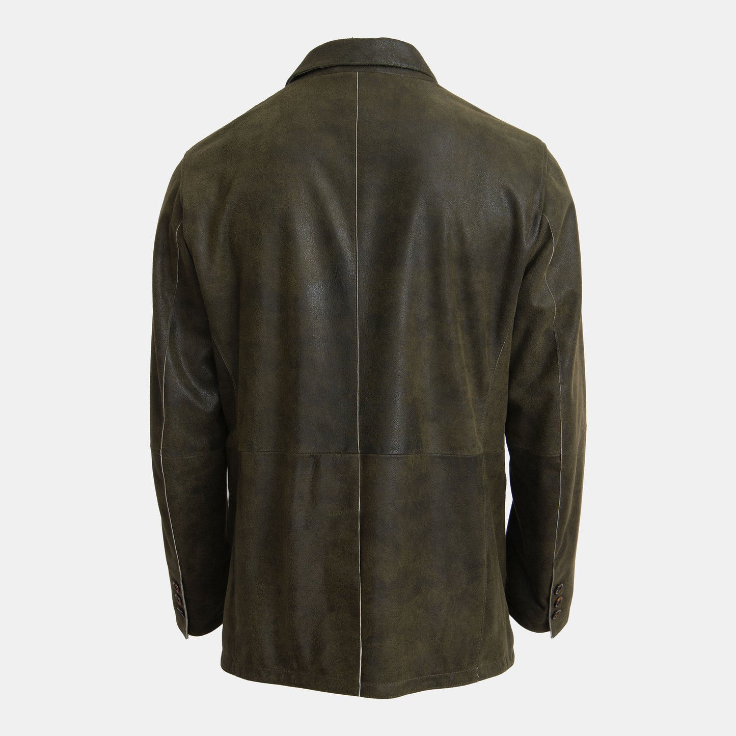 Khaki's of Carmel - Gimo's Olive Double Dyed Leather Jacket