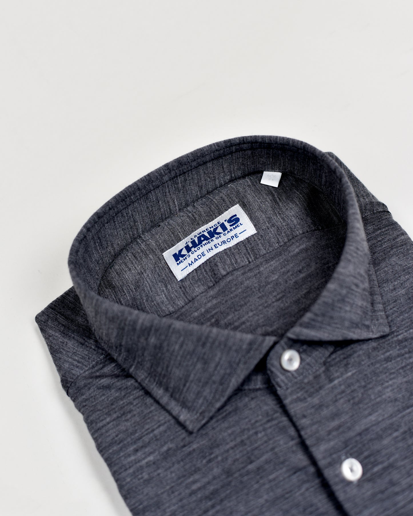 Khaki’s of Carmel - Grey Merino Wool Shirt