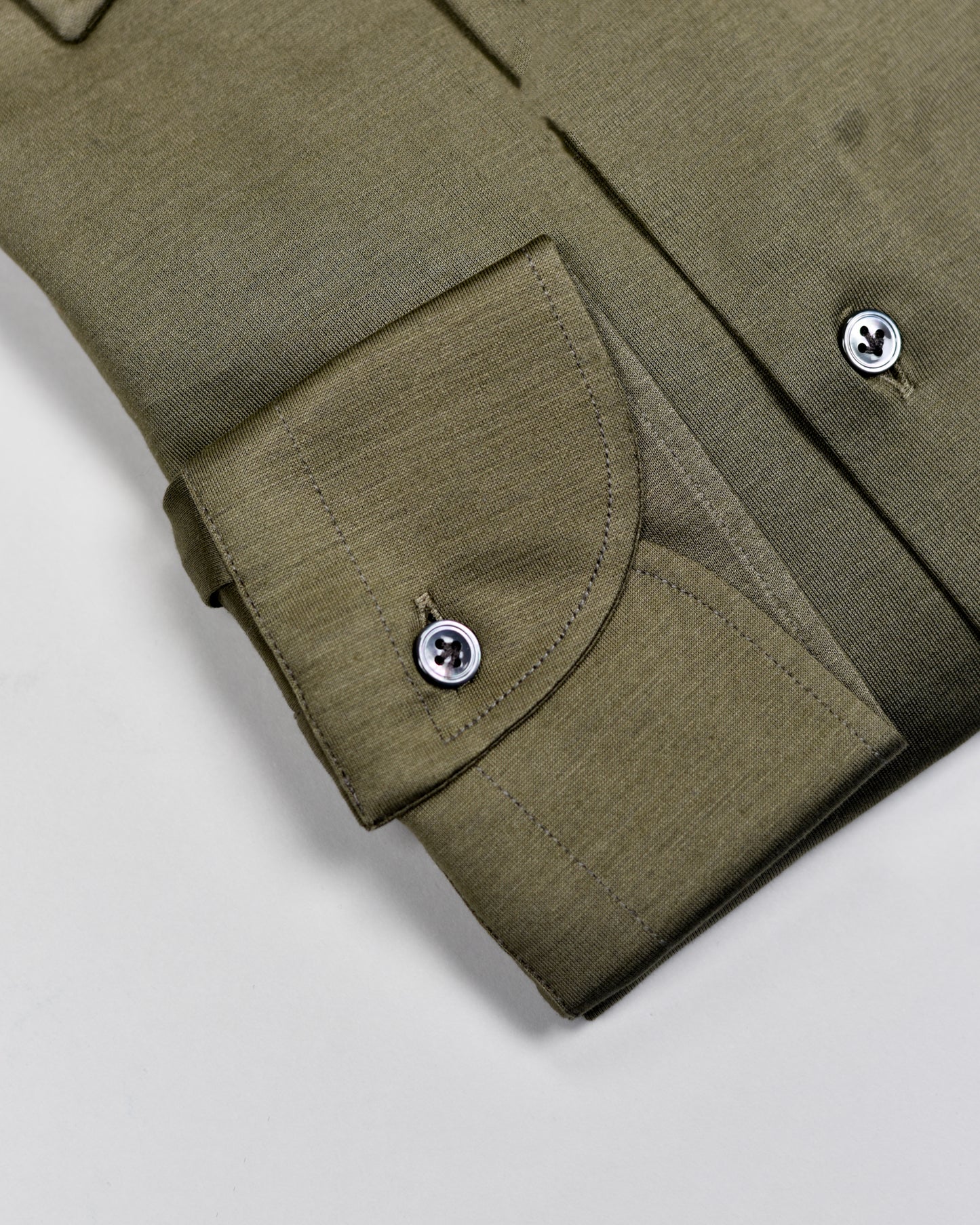 Khaki’s of Carmel - Olive Green Cotton Cashmere Shirt