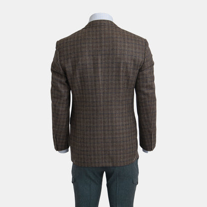 Khaki's of Carmel - Canali Plaid Tweed Blazer in Brown