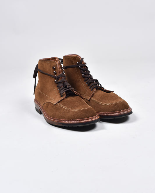BROWN SOFT LEATHER PLAIN TOE BOOT