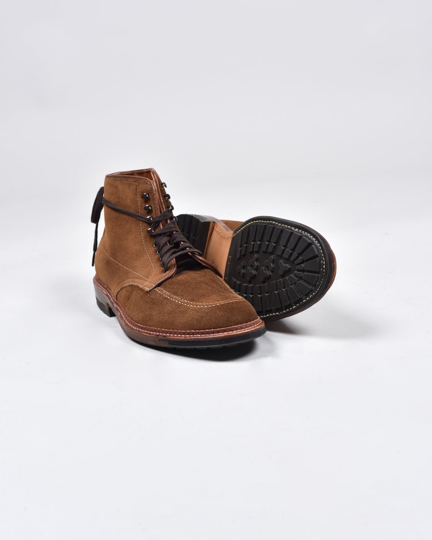 BROWN SOFT LEATHER PLAIN TOE BOOT