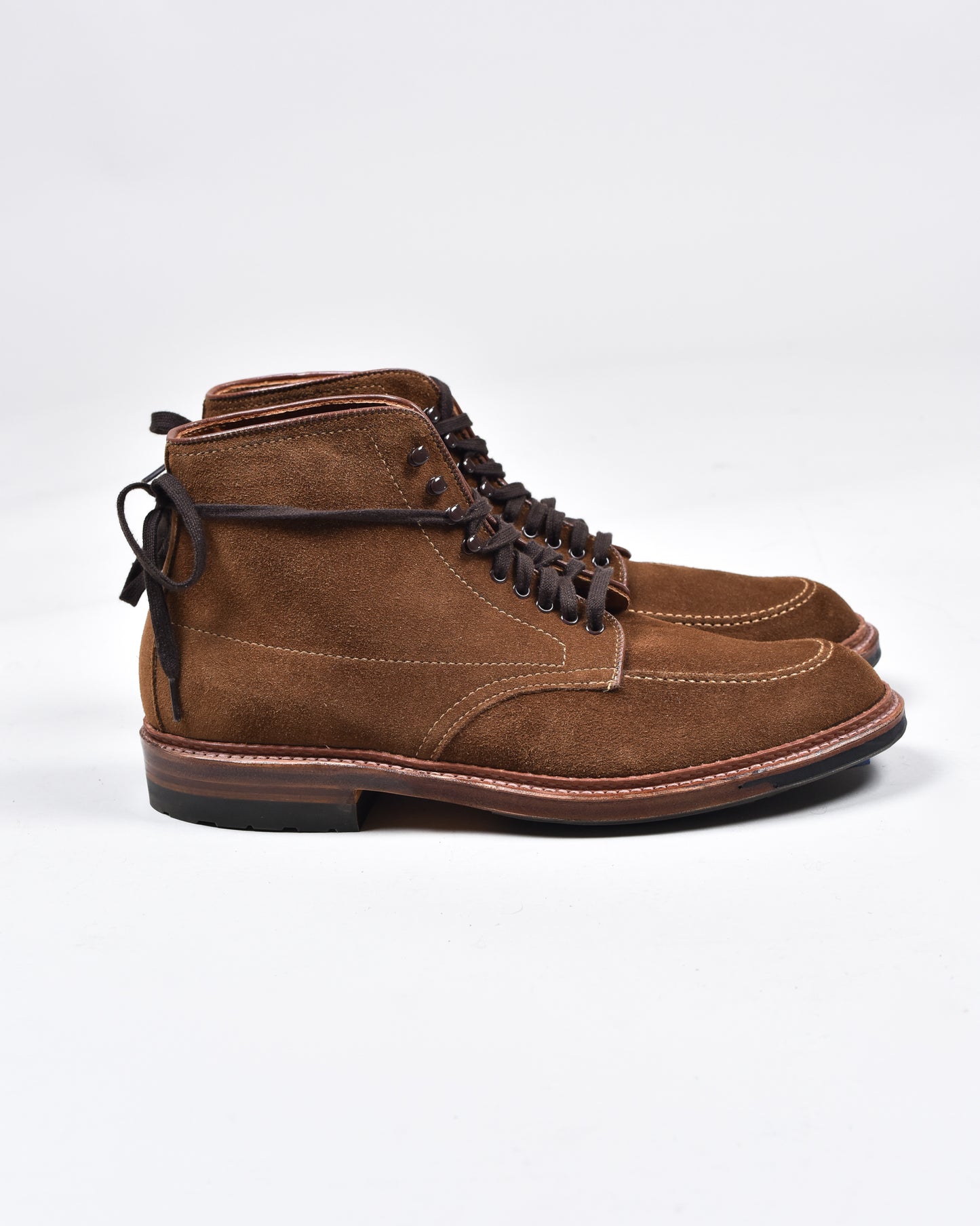 BROWN SOFT LEATHER PLAIN TOE BOOT
