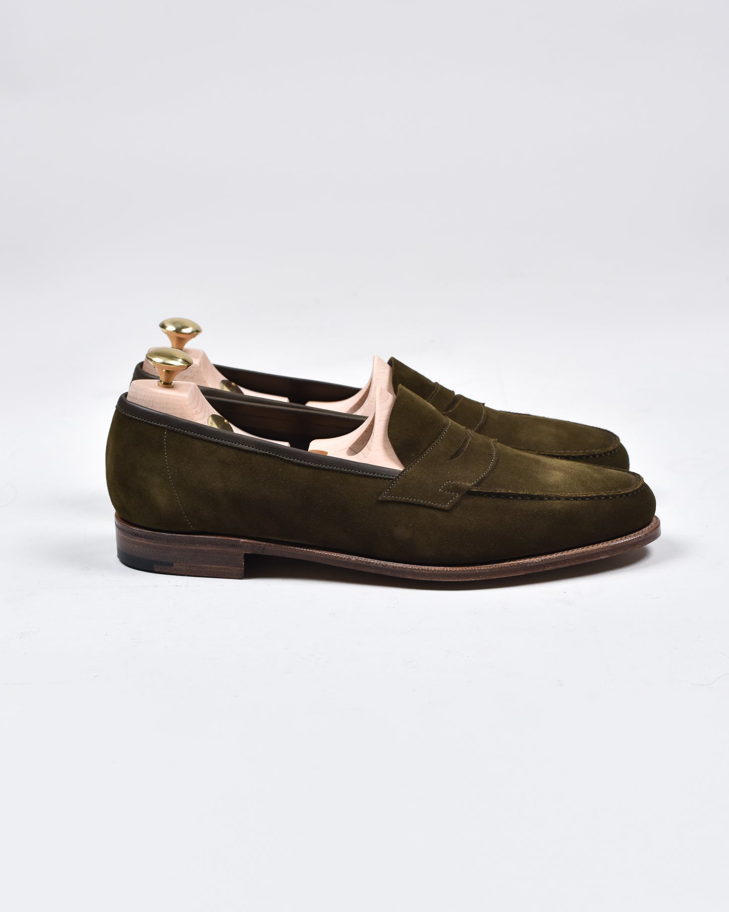 Edward Green Duke in Army Green Suede