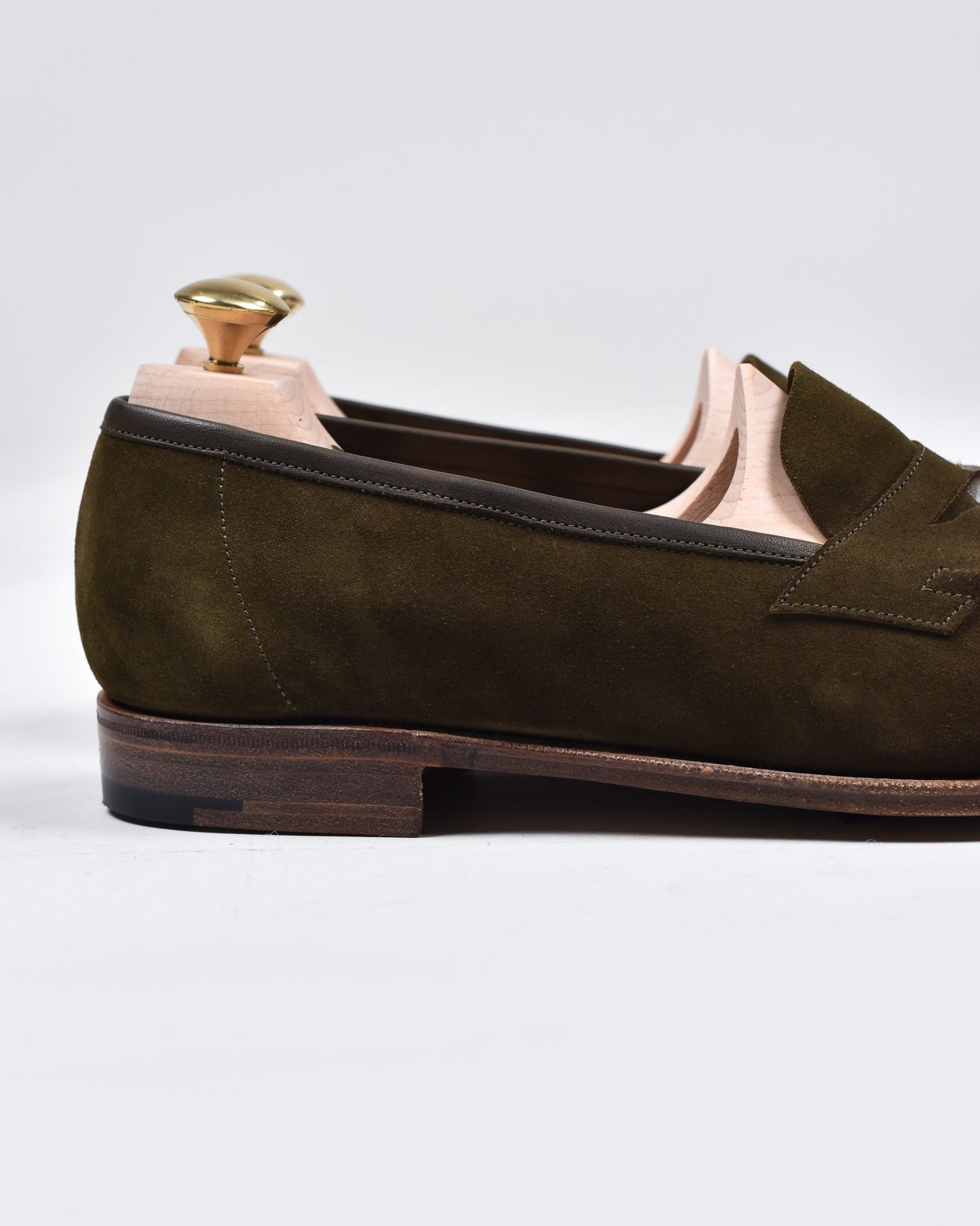 Edward Green Duke in Army Green Suede