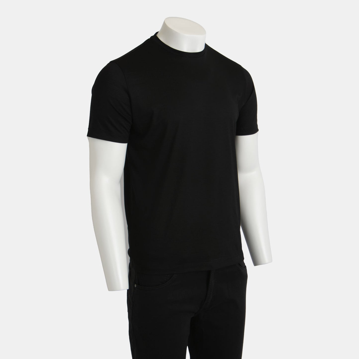 Maurizio Baldassari - The Pure Merino Wool T-Shirt in Black