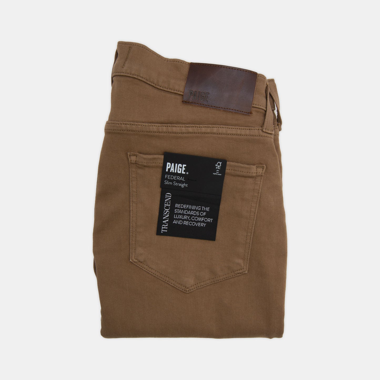 Paige - Federal Slim Straight 5-Pocket Pant in Autumn Leaf
