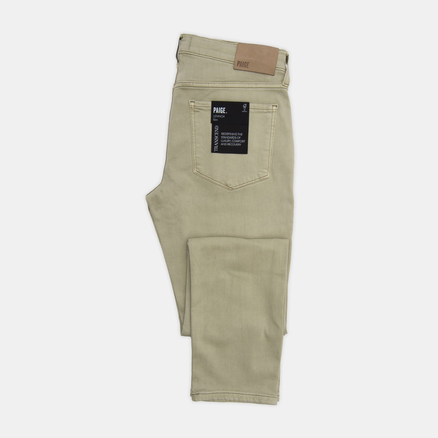 Paige - Lennox Slim 5-Pocket Pant in Vintage Silver Bark
